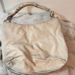 Michael Kors Beige Hobo Bag